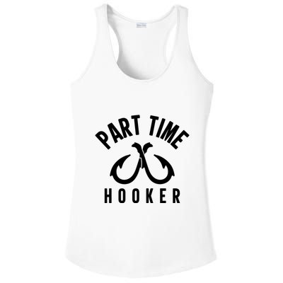 For: Part Time Hooker Fishing Funny Ladies PosiCharge Competitor Racerback Tank
