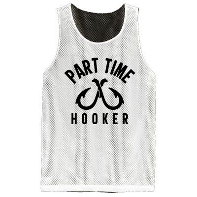 For: Part Time Hooker Fishing Funny Mesh Reversible Basketball Jersey Tank