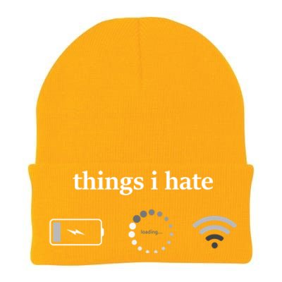 Funny Programmer Things I Hate Gamer Gift Knit Cap Winter Beanie