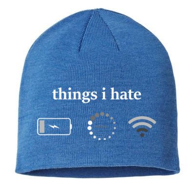 Funny Programmer Things I Hate Gamer Gift Sustainable Beanie