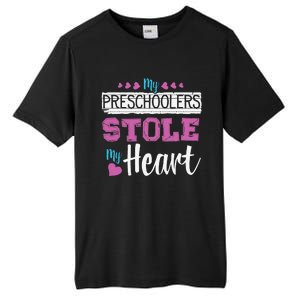 Funny Preschool Teacher Valentine's Day Gift Tall Fusion ChromaSoft Performance T-Shirt