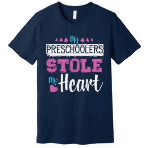 Funny Preschool Teacher Valentine's Day Gift Premium T-Shirt