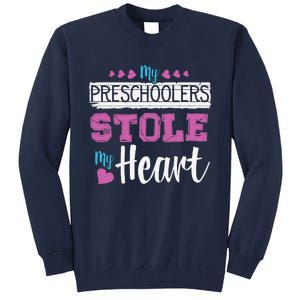 Funny Preschool Teacher Valentine's Day Gift Tall Sweatshirt