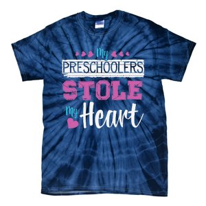 Funny Preschool Teacher Valentine's Day Gift Tie-Dye T-Shirt