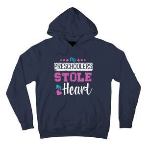 Funny Preschool Teacher Valentine's Day Gift Tall Hoodie