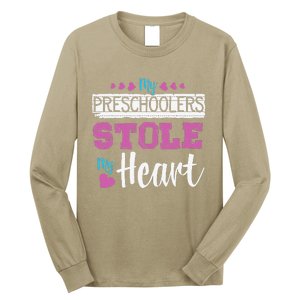 Funny Preschool Teacher Valentine's Day Gift Long Sleeve Shirt