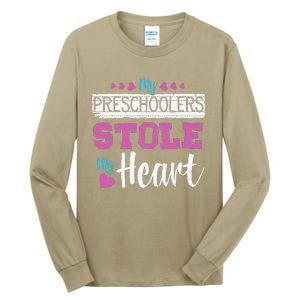 Funny Preschool Teacher Valentine's Day Gift Tall Long Sleeve T-Shirt