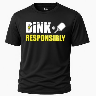 Funny Pickleball Team Clothing Dink Responsibly Performance Shirt