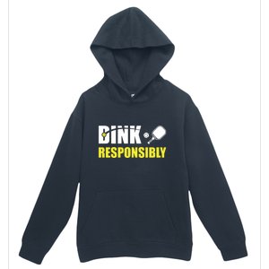 Funny Pickleball Team Clothing Dink Responsibly Urban Pullover Hoodie