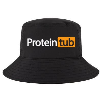 Funny Protein Tub Fun Adult Humor Joke Workout Fitness Gym Cool Comfort Performance Bucket Hat