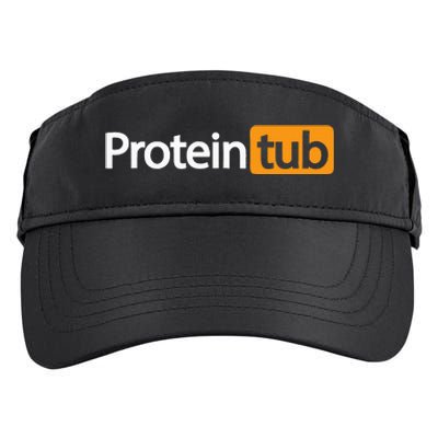 Funny Protein Tub Fun Adult Humor Joke Workout Fitness Gym Adult Drive Performance Visor