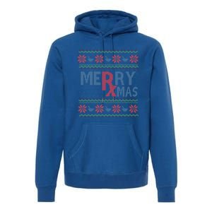 Funny Pharm Technician Xmas Pharmacist Ugly Christmas Cpht Gift Premium Hoodie