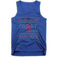 Funny Pharm Technician Xmas Pharmacist Ugly Christmas Cpht Gift Tank Top