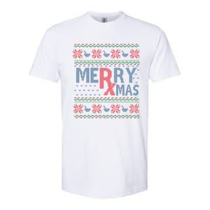 Funny Pharm Technician Xmas Pharmacist Ugly Christmas Cpht Gift Softstyle CVC T-Shirt