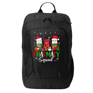 Funny Pharmacy Tech Squad Christmas Matching Holiday Pajama Cute Gift City Backpack