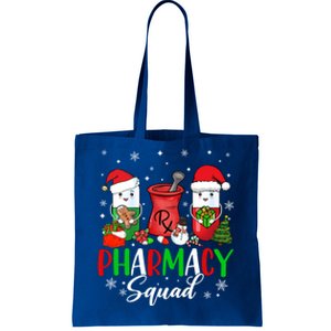 Funny Pharmacy Tech Squad Christmas Matching Holiday Pajama Cute Gift Tote Bag