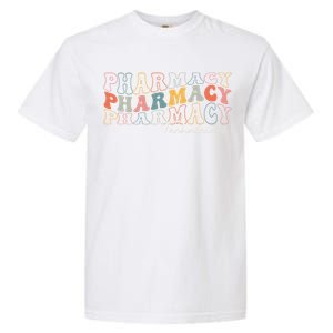 Funny Pharmacy Technician Pharmacy Squad Retro Groovy Gift Garment-Dyed Heavyweight T-Shirt