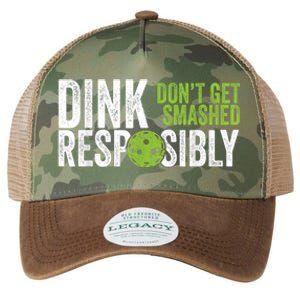 Funny Pickleball Team Clothing - Dink Responsibly Legacy Tie Dye Trucker Hat