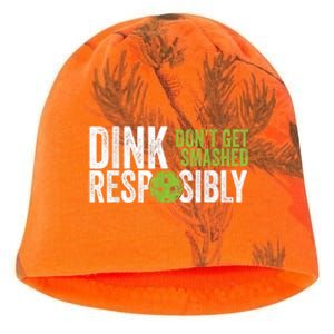 Funny Pickleball Team Clothing - Dink Responsibly Kati - Camo Knit Beanie