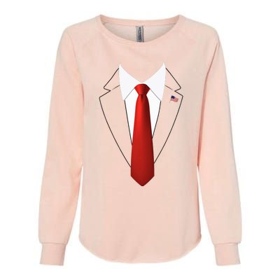 Funny President Trump Suit Lazy Halloween Womens California Wash Sweatshirt