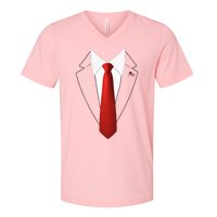 Funny President Trump Suit Lazy Halloween V-Neck T-Shirt