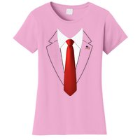 Funny President Trump Suit Lazy Halloween Women's T-Shirt