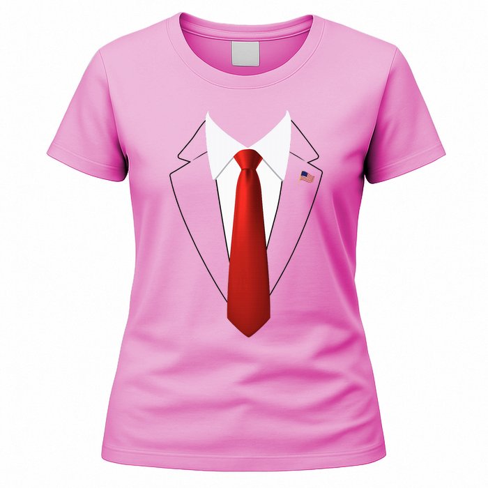 Funny President Trump Suit Lazy Halloween Women's T-Shirt