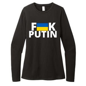 Fuck Putin Ukraine Flag Womens CVC Long Sleeve Shirt