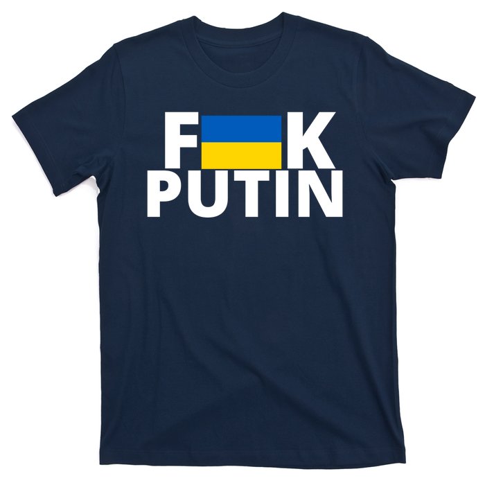 Fuck Putin Ukraine Flag T-Shirt