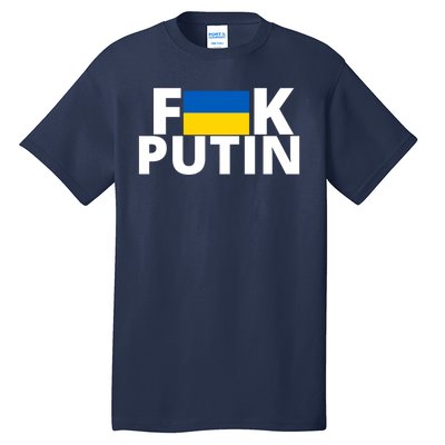 Fuck Putin Ukraine Flag Tall T-Shirt