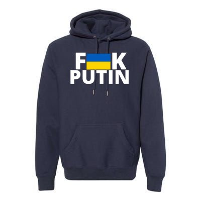 Fuck Putin Ukraine Flag Premium Hoodie