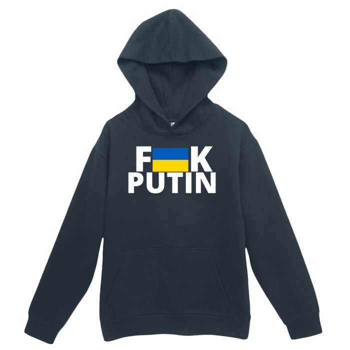 Fuck Putin Ukraine Flag Urban Pullover Hoodie