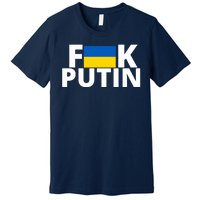 Fuck Putin Ukraine Flag Premium T-Shirt