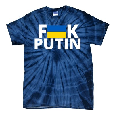 Fuck Putin Ukraine Flag Tie-Dye T-Shirt