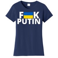 Fuck Putin Ukraine Flag Women's T-Shirt