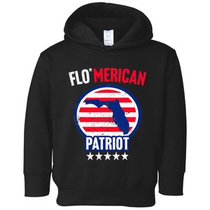 Florida Patriotic US Memorial Day July 4th Independence Toddler Hoodie