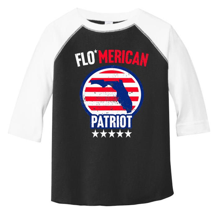 Florida Patriotic US Memorial Day July 4th Independence Toddler Fine Jersey T-Shirt