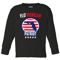 Florida Patriotic US Memorial Day July 4th Independence Toddler Long Sleeve Shirt