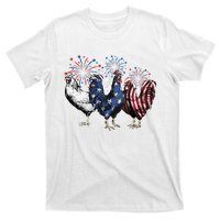 Funny Patriotic Usa Chicken  4th Of July Chicken Gift T-Shirt