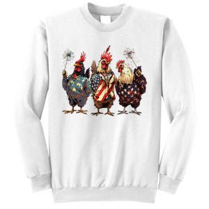 Funny Patriotic Usa Chicken Gift Sweatshirt