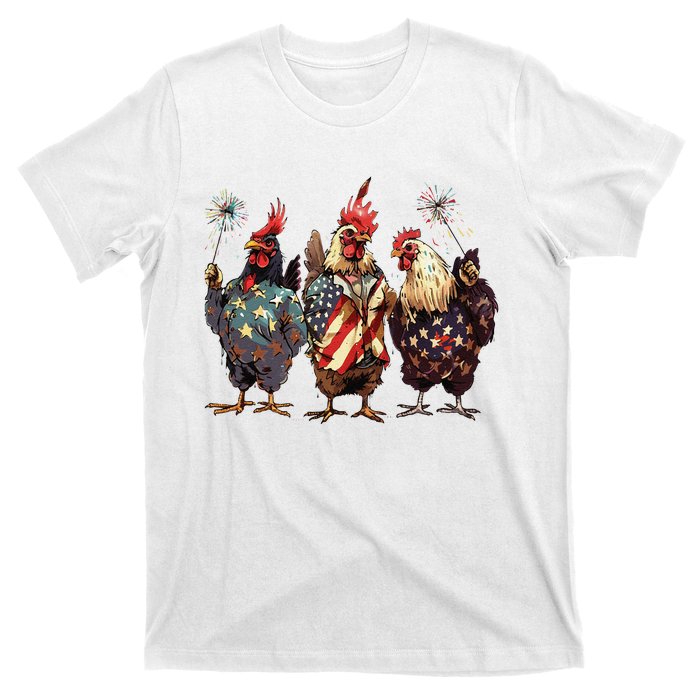 Funny Patriotic Usa Chicken Gift T-Shirt