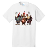 Funny Patriotic Usa Chicken Gift Tall T-Shirt