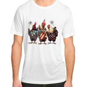 Funny Patriotic Usa Chicken Gift Adult ChromaSoft Performance T-Shirt