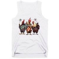 Funny Patriotic Usa Chicken Gift Tank Top