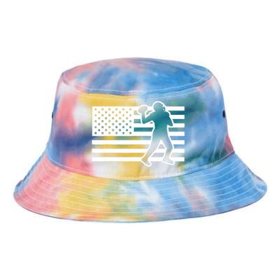 Football Player USA Flag Tie Dye Newport Bucket Hat