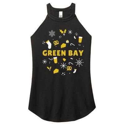 Funny Packers Ugly Christma Women’s Perfect Tri Rocker Tank