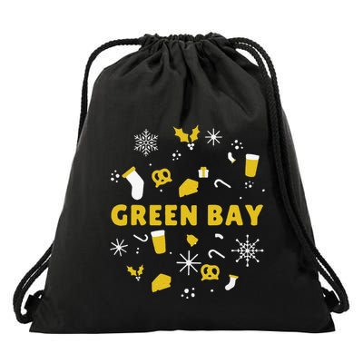 Funny Packers Ugly Christma Drawstring Bag