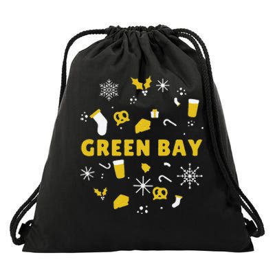 Funny Packers Ugly Christma Drawstring Bag