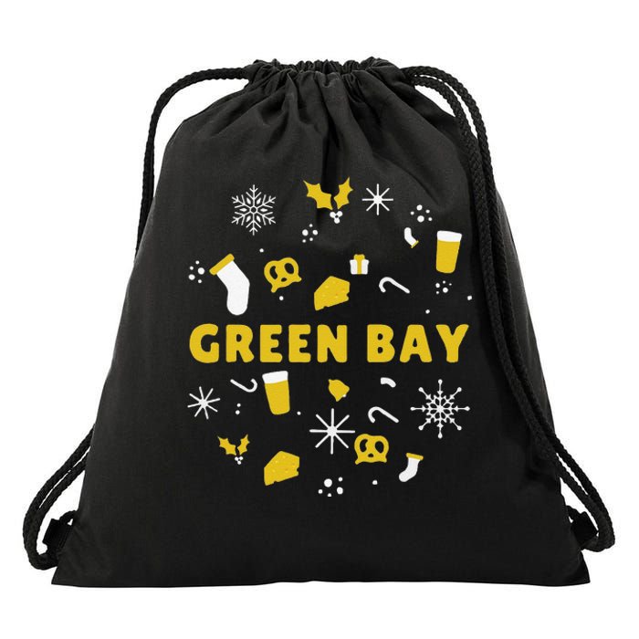 Funny Packers Ugly Christma Drawstring Bag