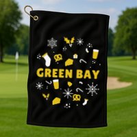 Funny Packers Ugly Christma Golf Towel